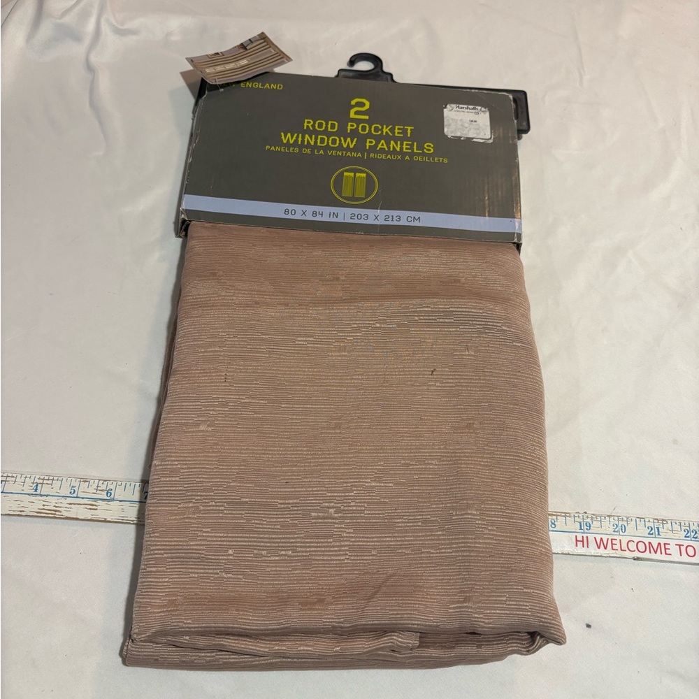New England rod pocket window panels nib